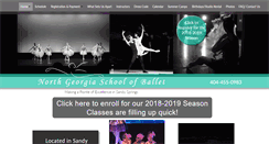 Desktop Screenshot of ngaschoolofballet.com